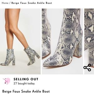 Snakeskin boots